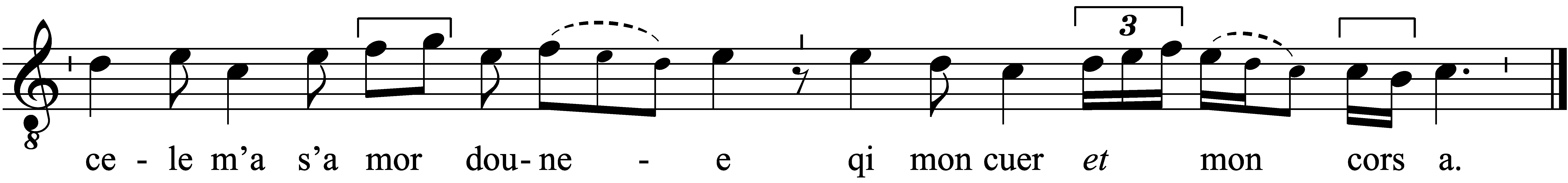 Refrain musical notation